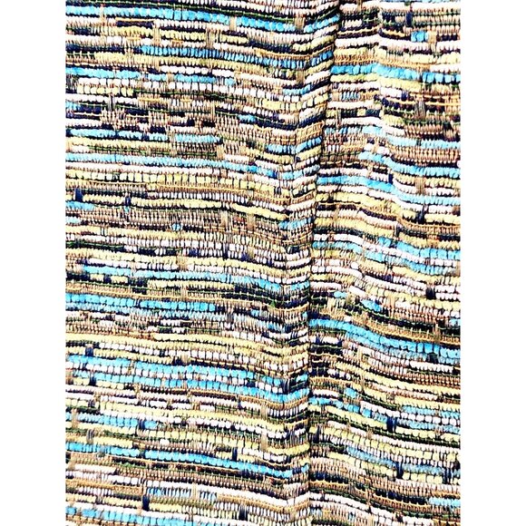 Coldwater Creek Multi-Color Textured Zip Jacket Medium - Rayon Cotton Blend - Picture 12 of 16